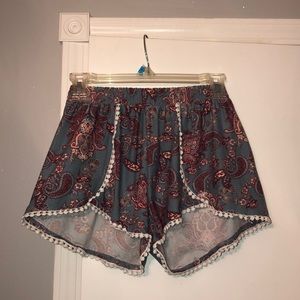 Rue21 Blue and Pink Shorts